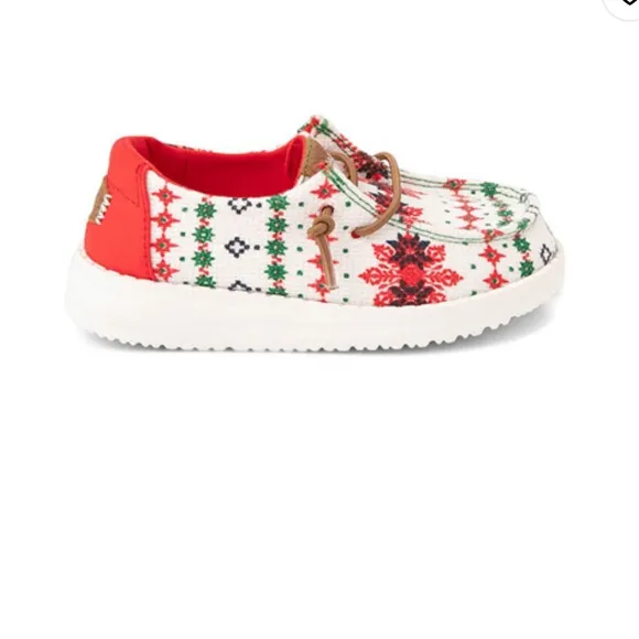 ❄️ Hey Dude | Toddler Wendy - Ugly Christmas Sweater Shoes | Size: 9 &amp; 10 T…