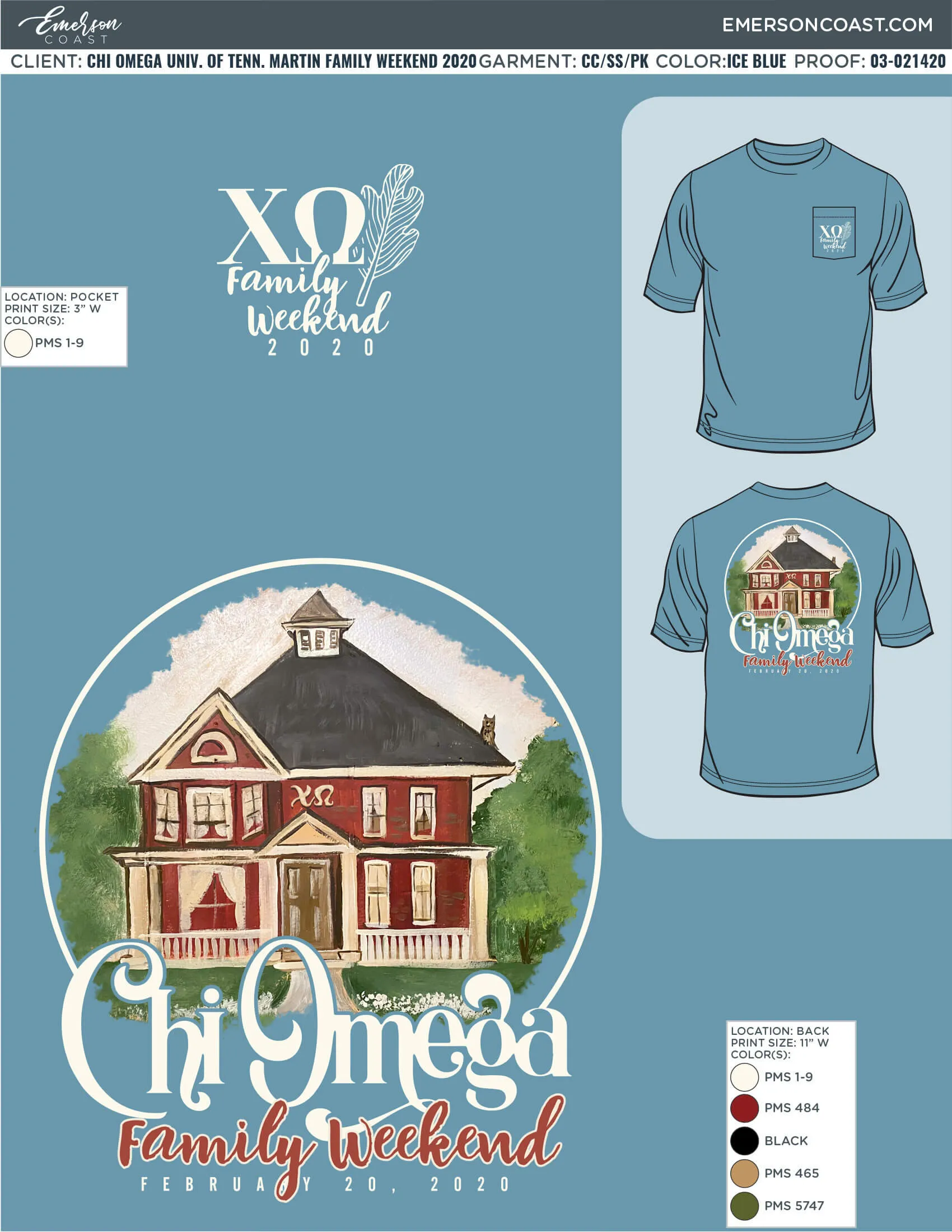 03-021420 Chi Omega University of Tennessee Martin Family Weekend 2020