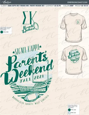 03-101721 Sigma Kappa West Virginia University Parents Weekend 2021