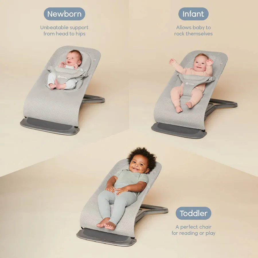 [1 Yr Local Warranty]Ergobaby Evolve 3 in 1 Mesh Bouncer - Cream