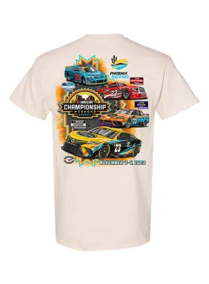 2023 Phoenix Championship Weekend Quad Header T-Shirt