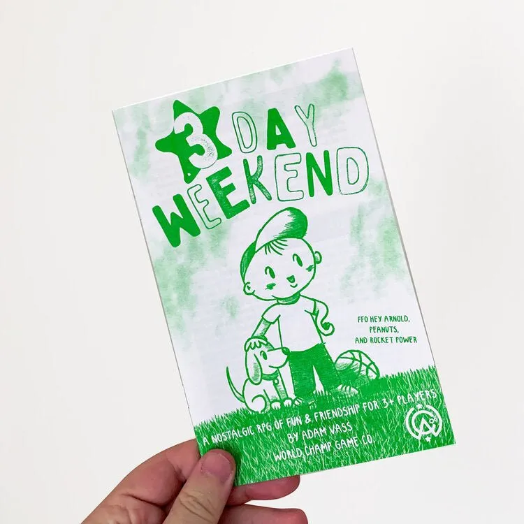 3 DAY WEEKEND - ZINE
