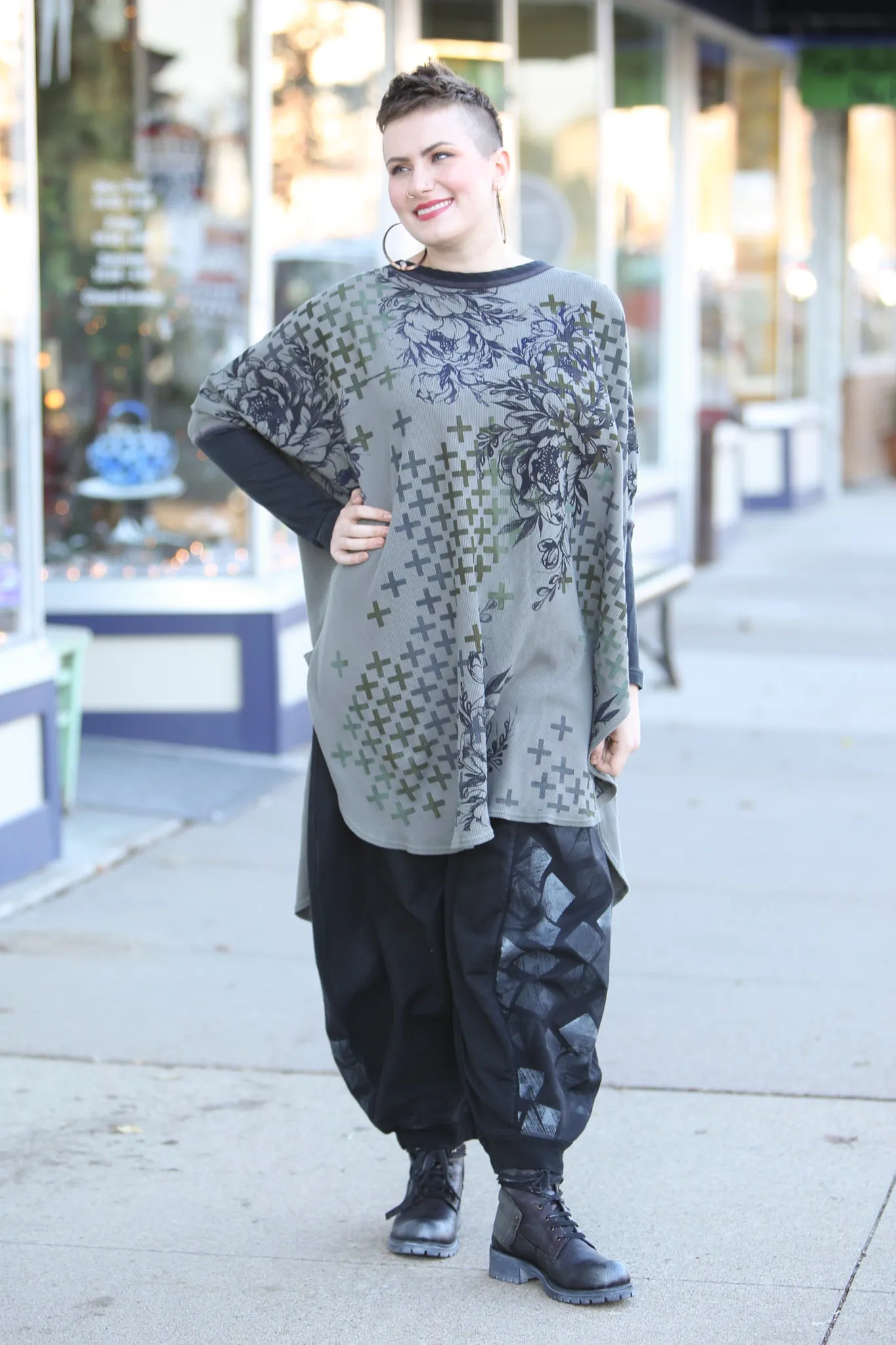 3248 Shoe Pant Blacken Printed
