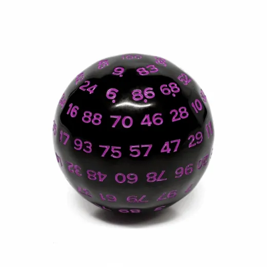 45mm D100 - Black Opaque with Purple