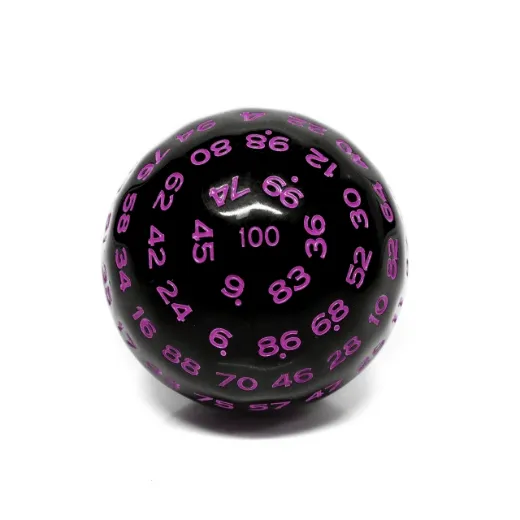 45mm D100 - Black Opaque with Purple
