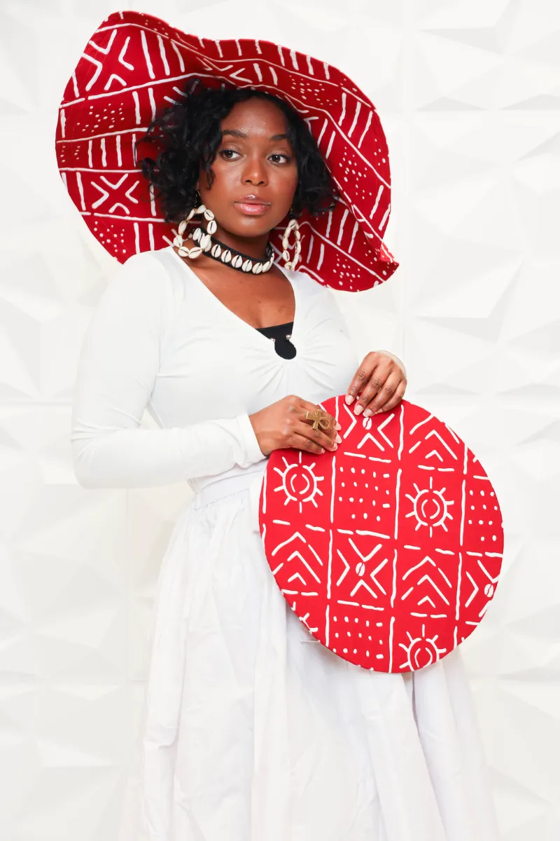 African Oversized Floppy Sun Hat Diana