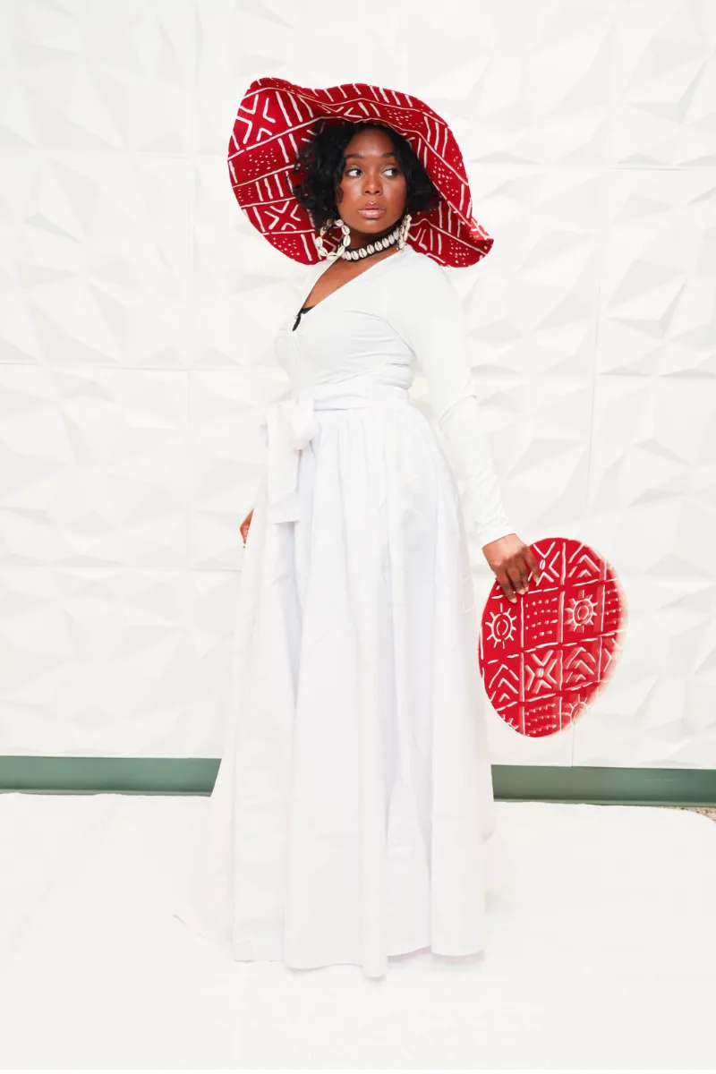 African Oversized Floppy Sun Hat Diana