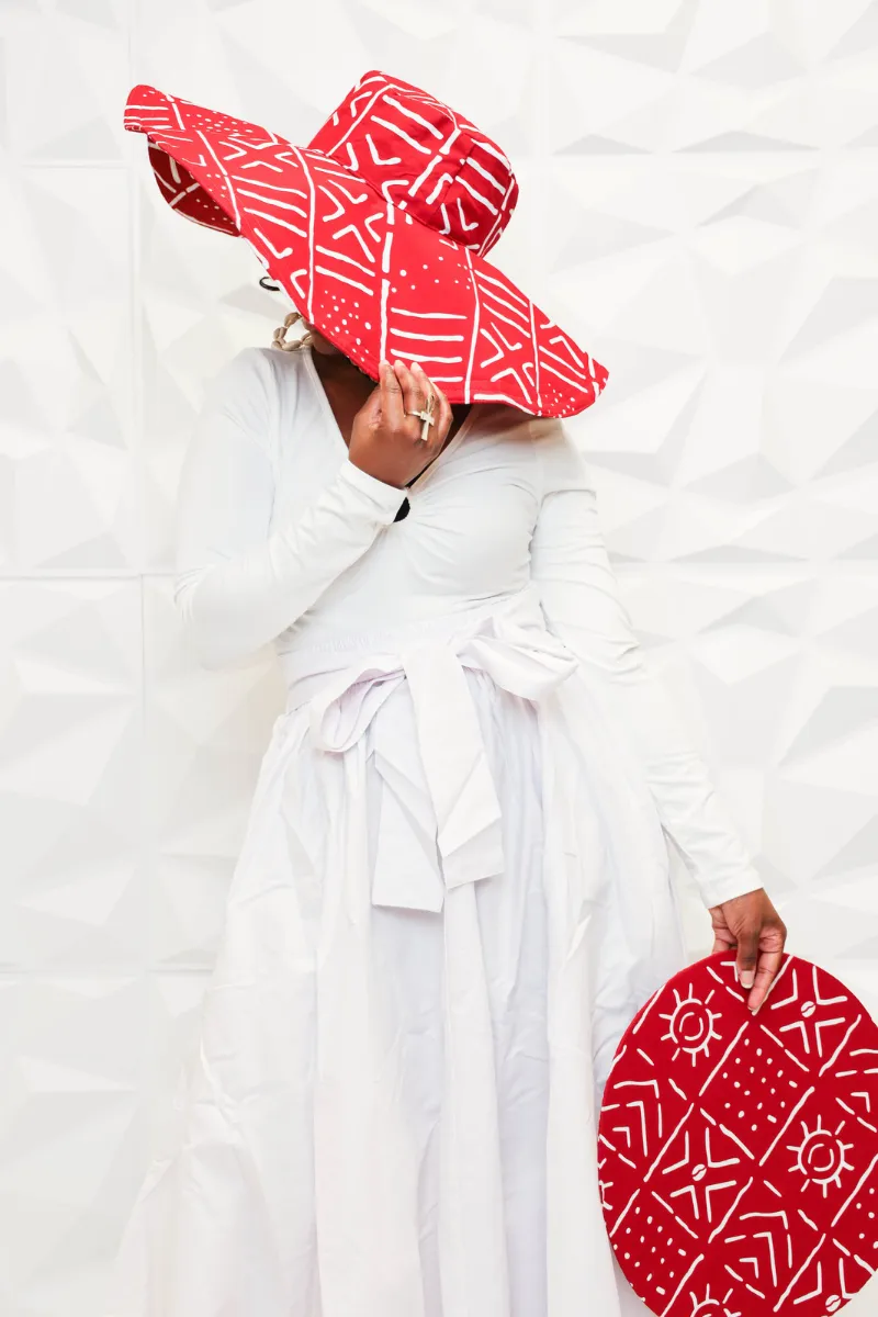 African Oversized Floppy Sun Hat Diana