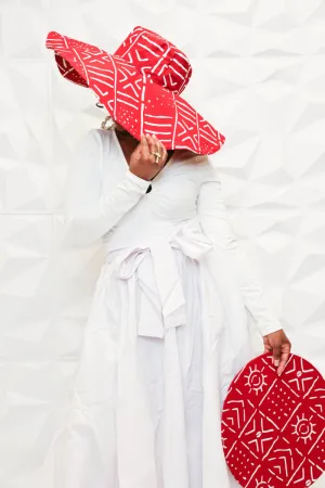 African Oversized Floppy Sun Hat Diana