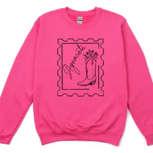 Agvocate Boot Stamp Crewneck (S-3XL) - Multiple Colors!