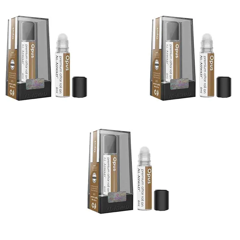 Al Aswad Opus Roll On Attar (Pack of 3)