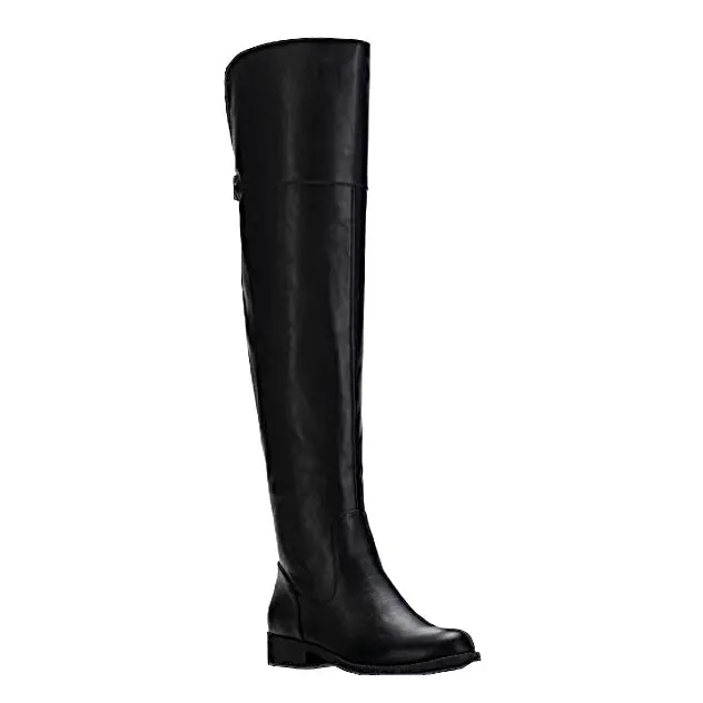 ALLICCE Women's Low Heel Over Knee Boots