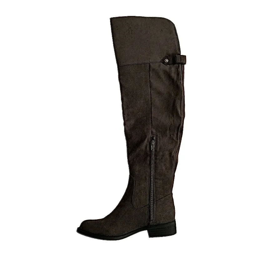 ALLICCE Women's Low Heel Over Knee Boots
