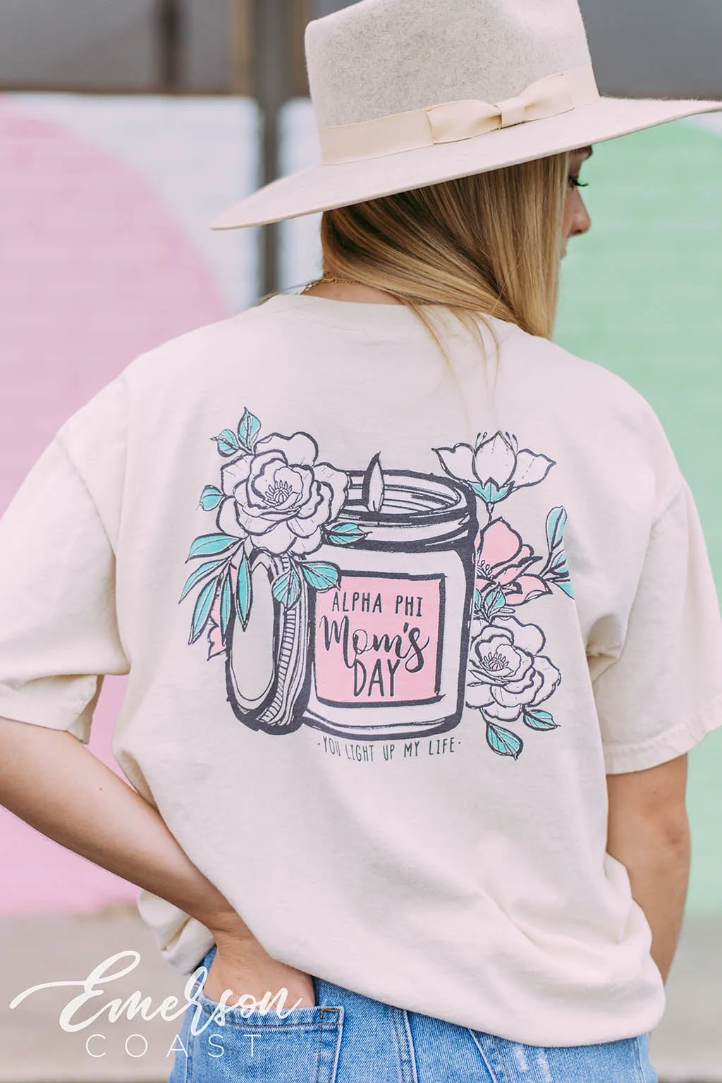 Alpha Phi Mom's Day Candle Tee