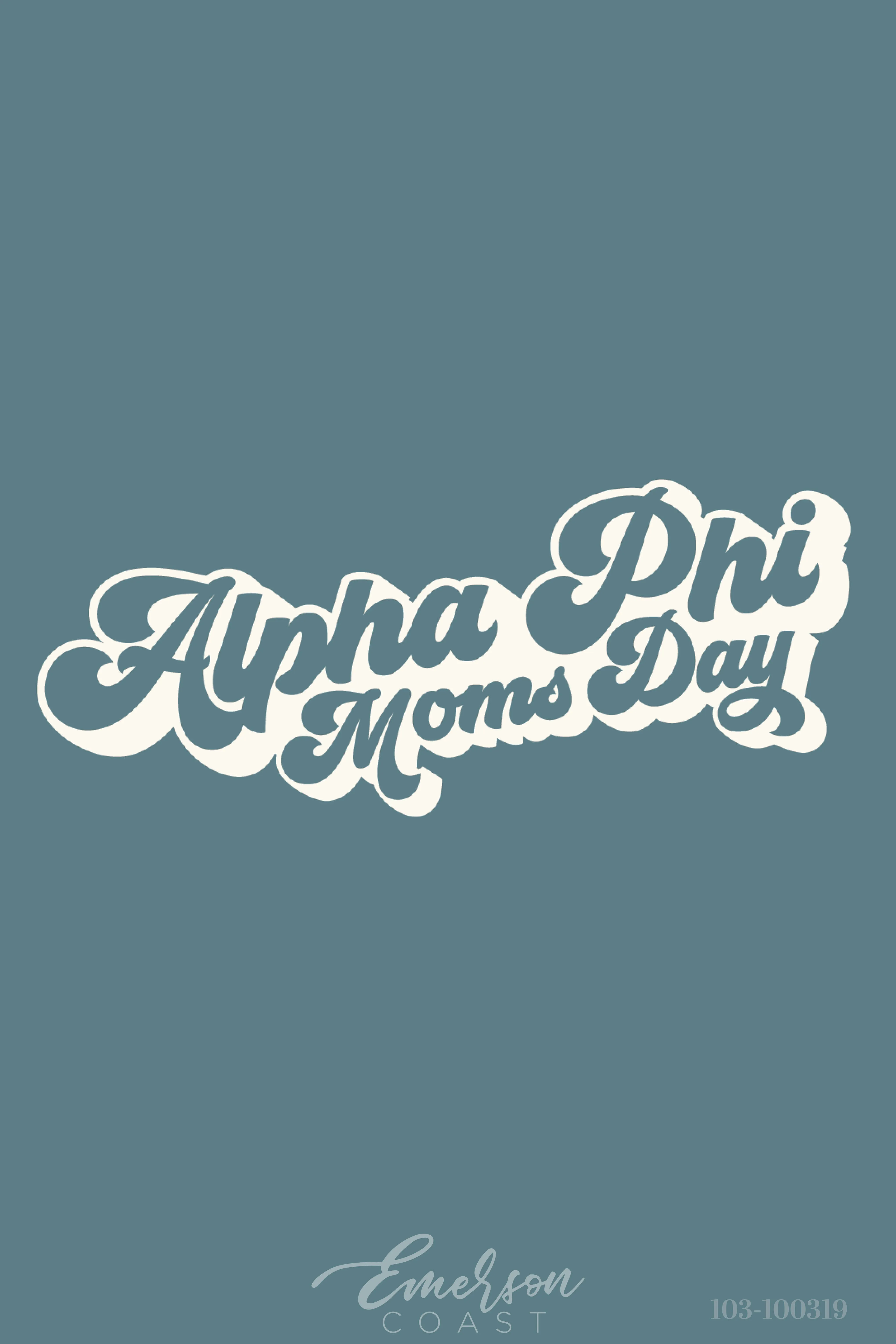 Alpha Phi Mom's Day Corduroy T-Shirt