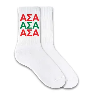 Alpha Sigma Alpha- Sorority Letters X 3