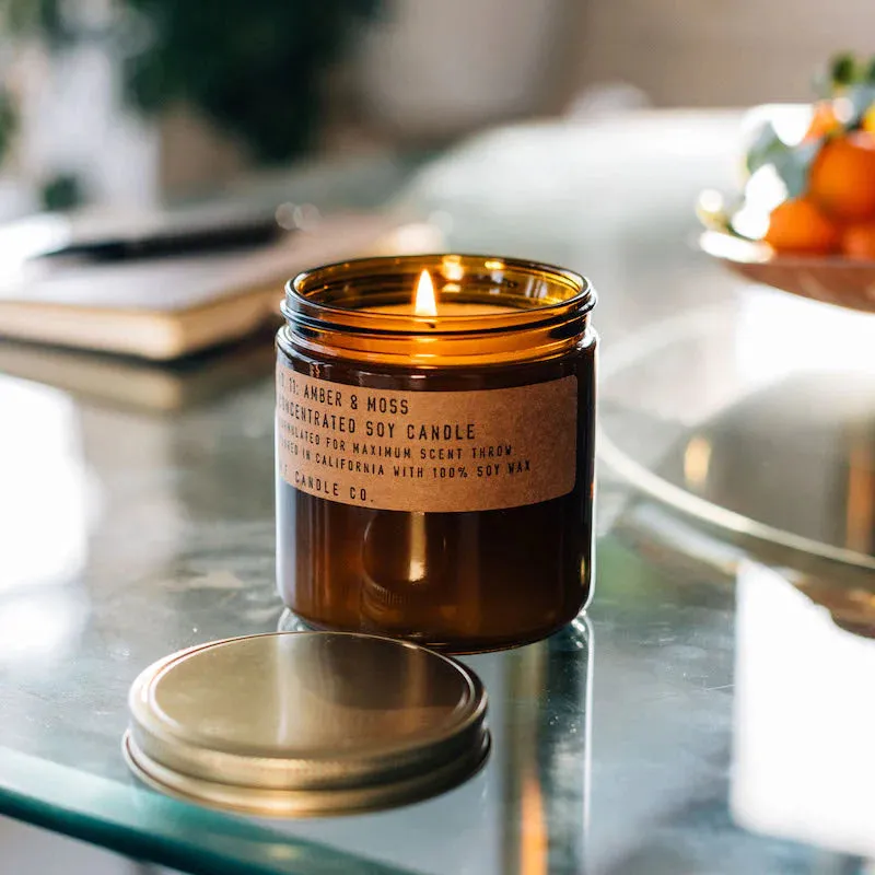 Amber and Moss- Large Concentrated Candle