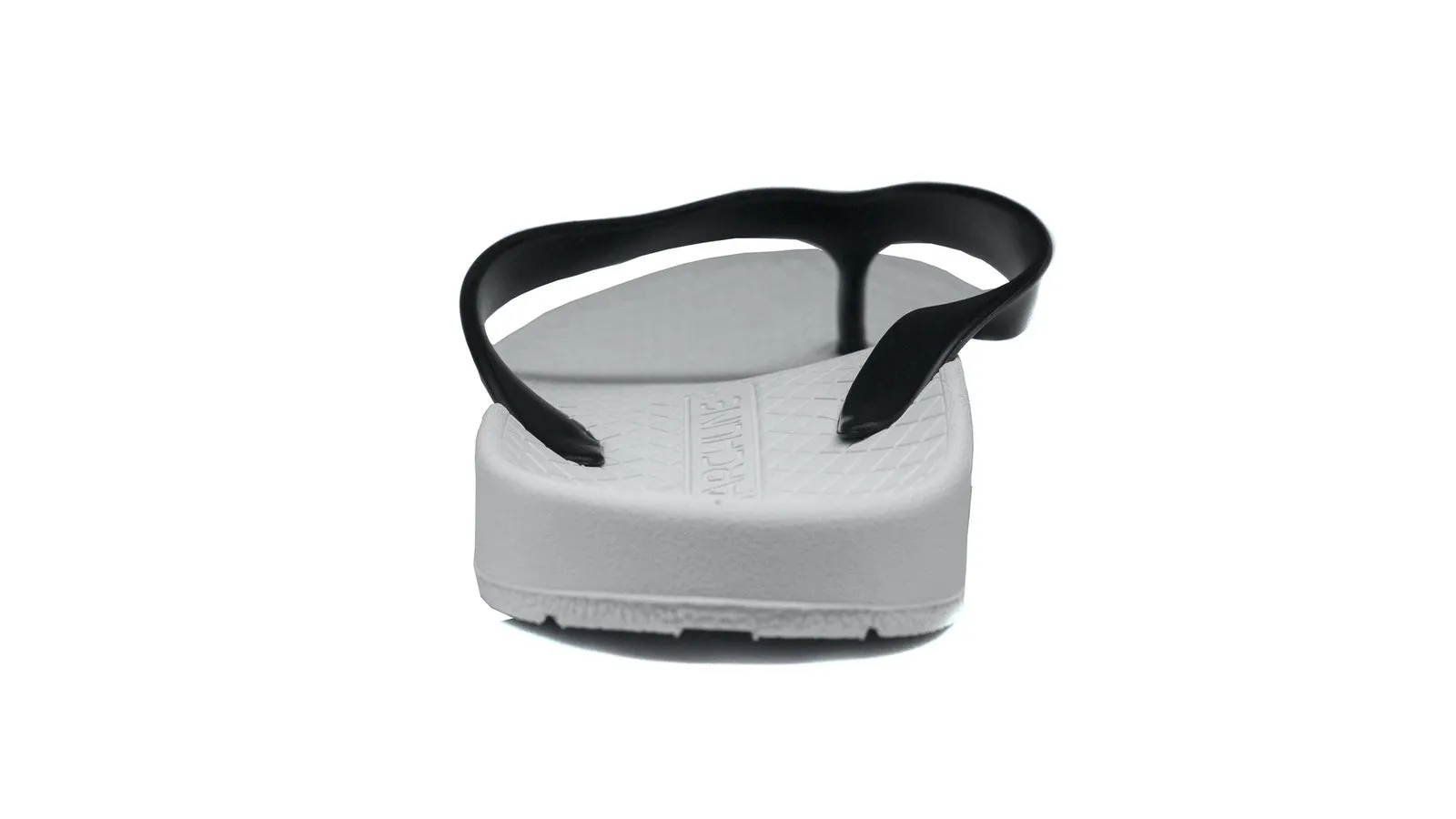 ARCHLINE Orthotic Thongs Arch Support Shoes Footwear Flip Flops Orthopedic - White/Black - EUR 45
