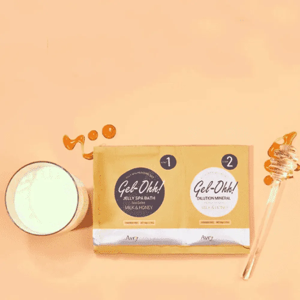 Avry Beauty Gel-Ohh Jelly Spa Pedi Bath - Milk & Honey