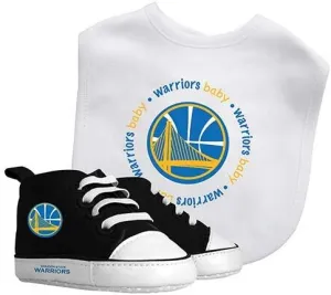 Baby Fanatic Bib and Pre-walker Baby Gift Set, Golden State Warriors