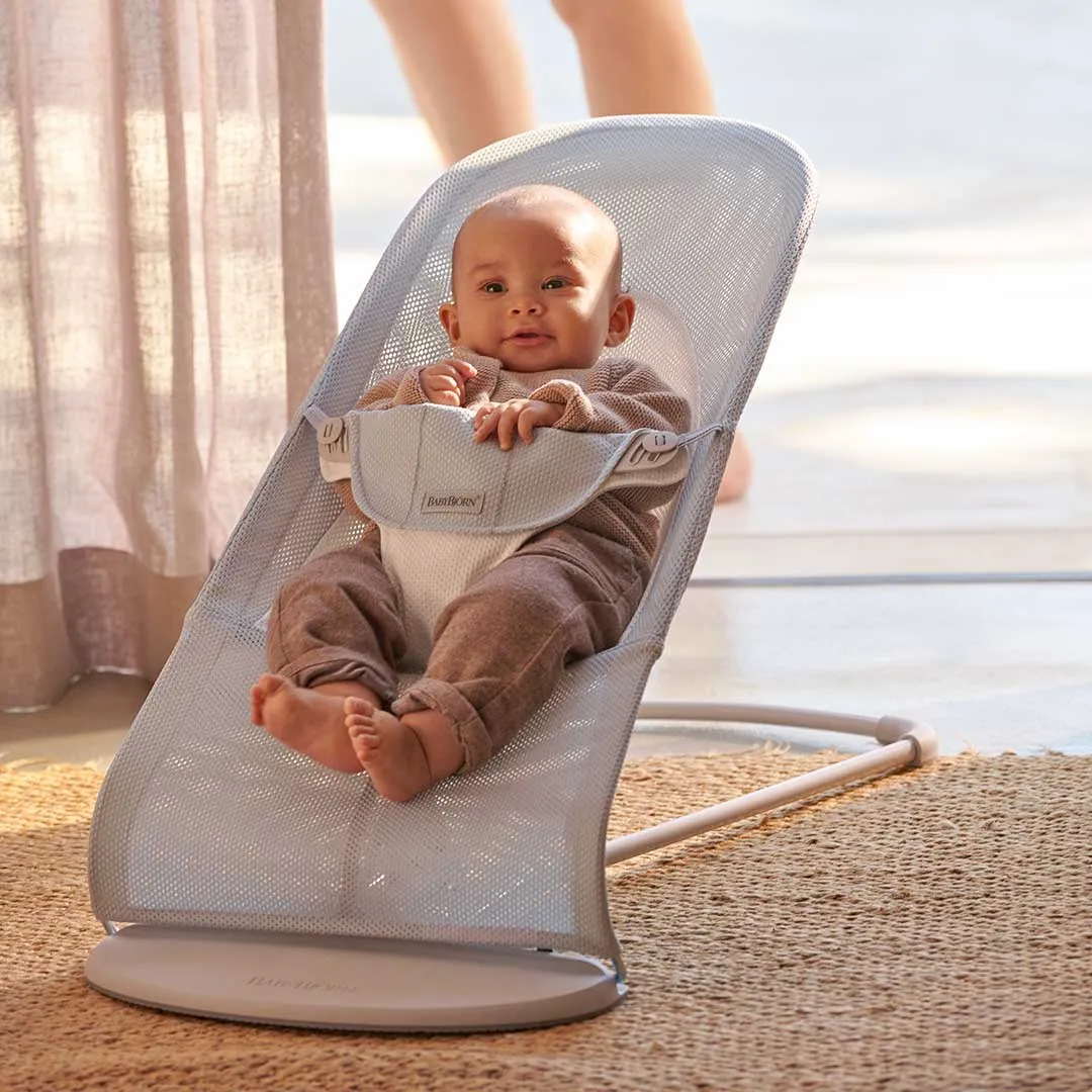 BabyBjorn Balance Soft Mesh Baby Bouncer Silver Frame - 4 Color