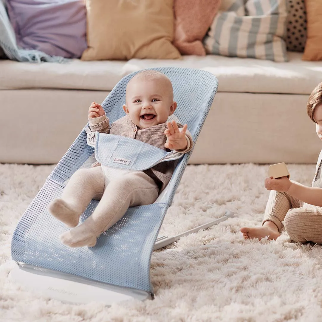 BabyBjorn Balance Soft Mesh Baby Bouncer Silver Frame - 4 Color