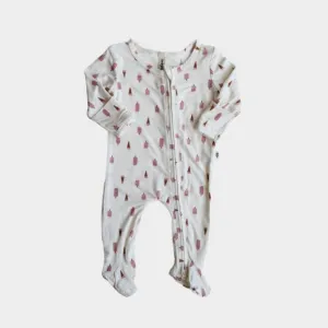 Babysprouts Footie Romper with Zipper in Summer Treats