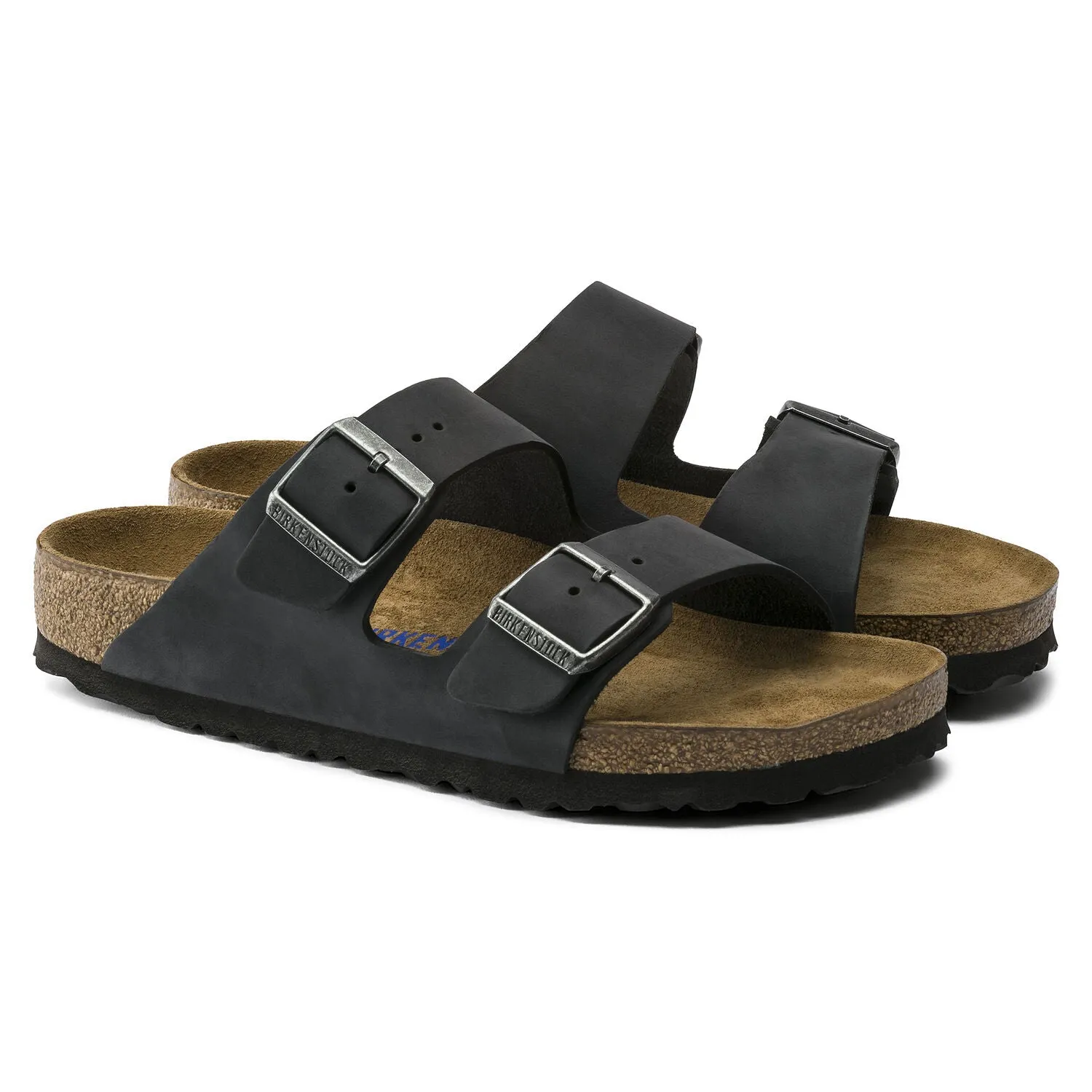 Birkenstock - Arizona Black Oiled Leather Soft 0752481