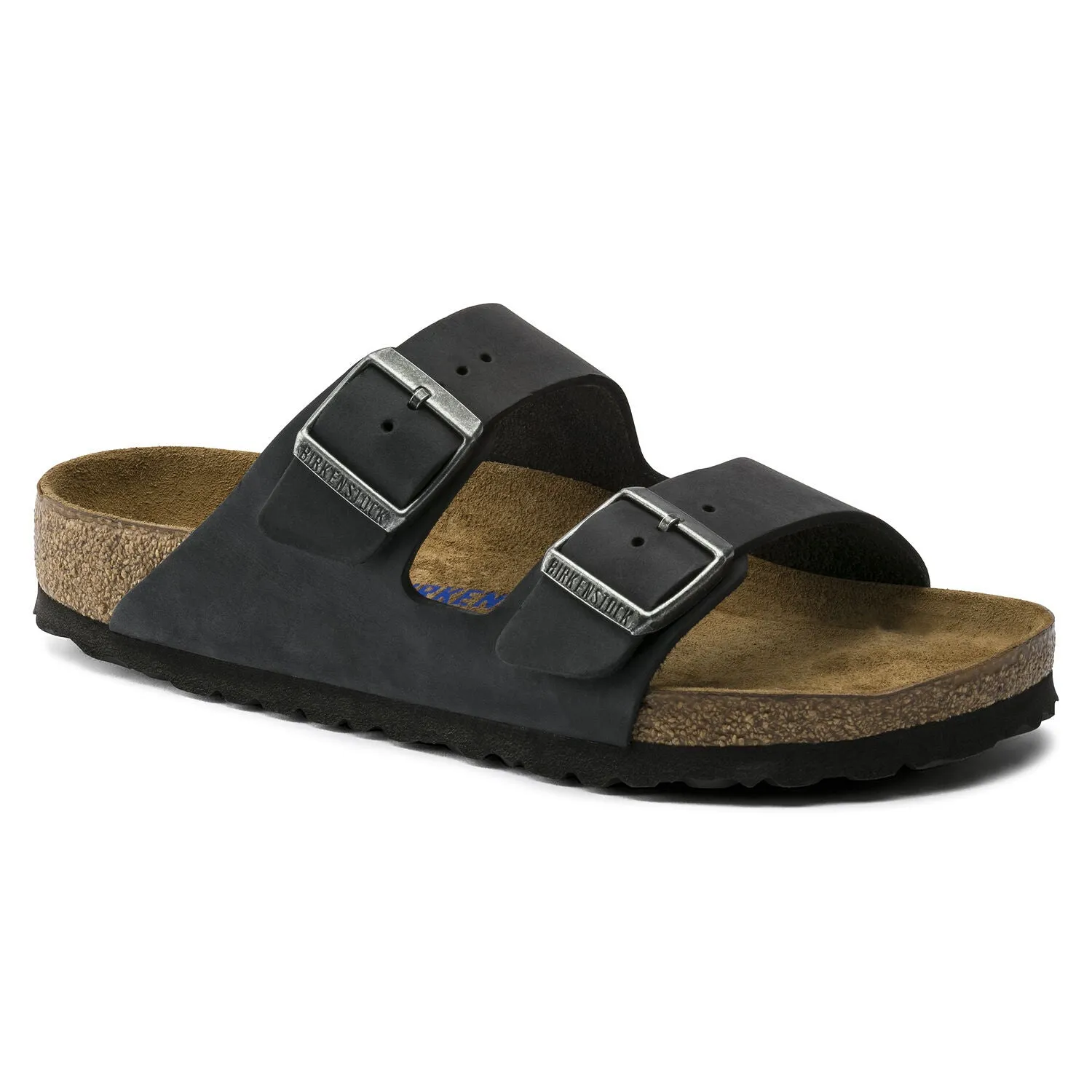 Birkenstock - Arizona Black Oiled Leather Soft 0752481