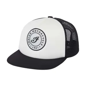 Black And White I Script Flat Peak Cap, Multi