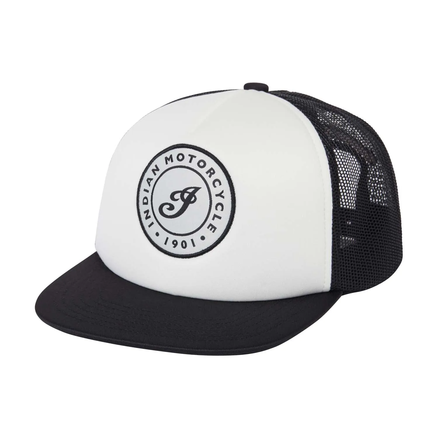 Black And White I Script Flat Peak Cap, Multi