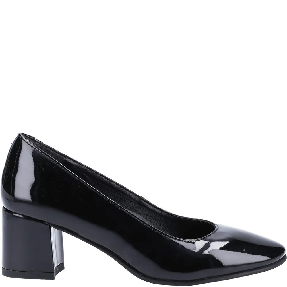 Black Anna Wide Patent Shoes