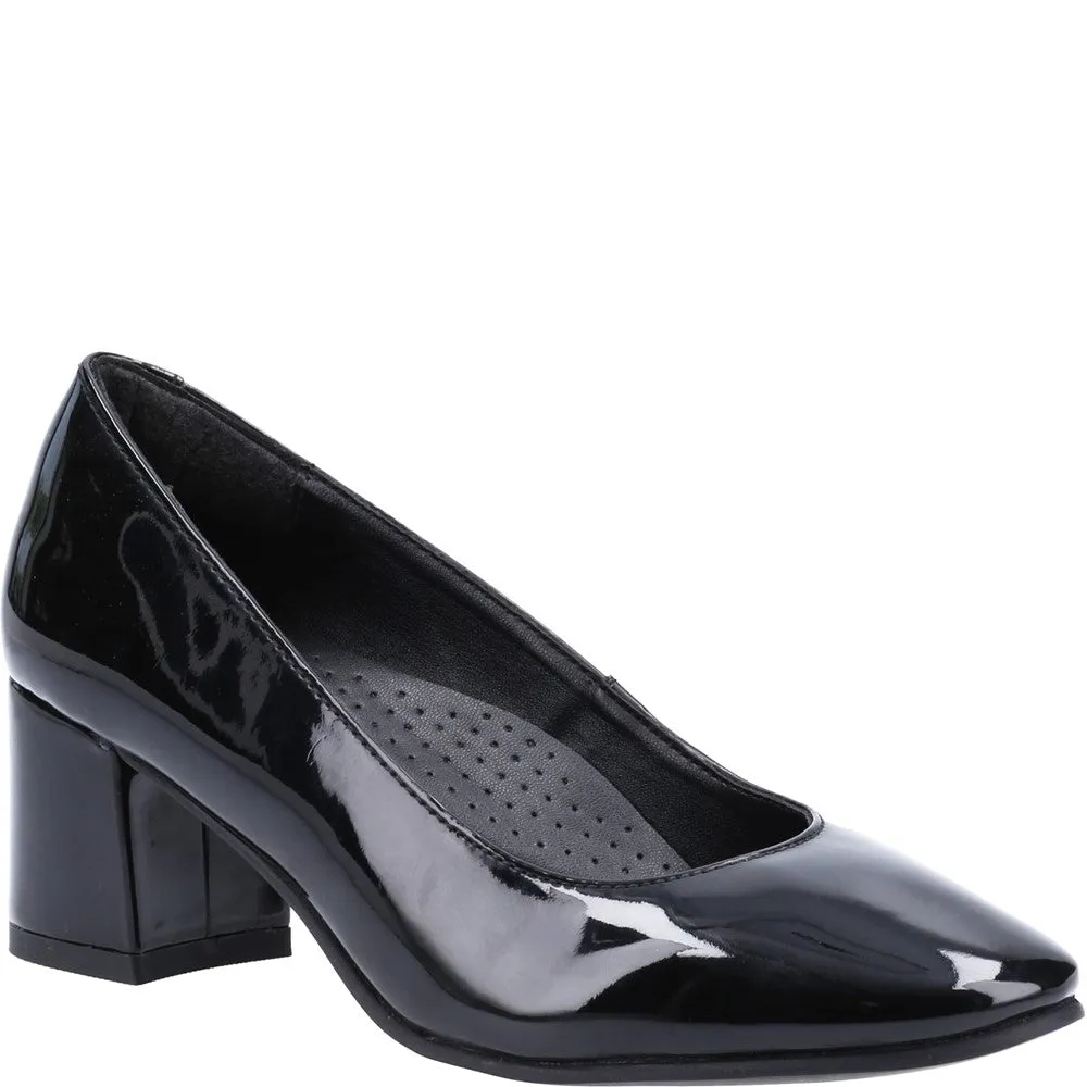 Black Anna Wide Patent Shoes