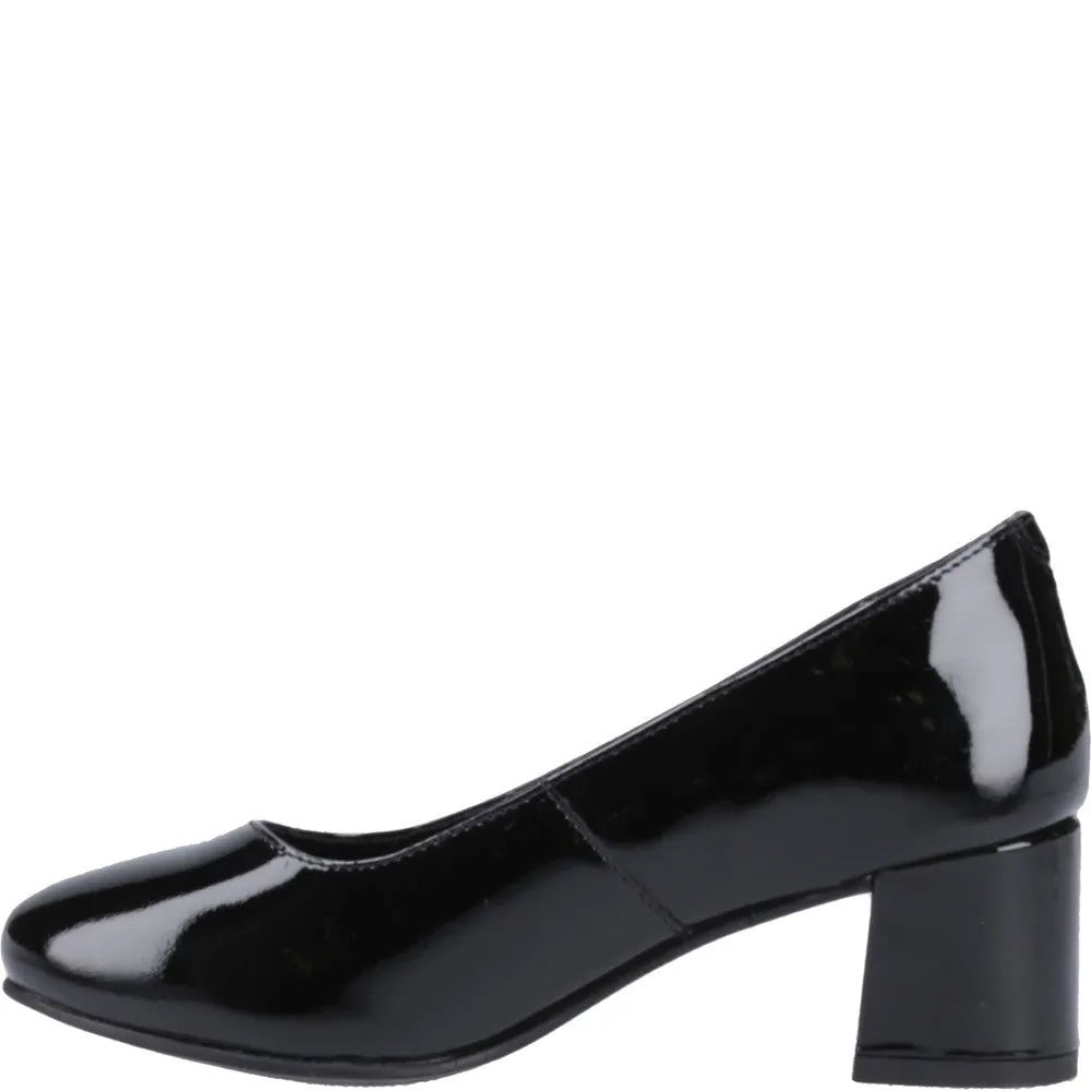 Black Anna Wide Patent Shoes