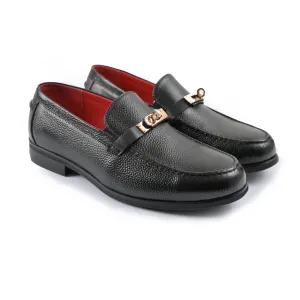BLACK TEXTURED COMFY SHOES