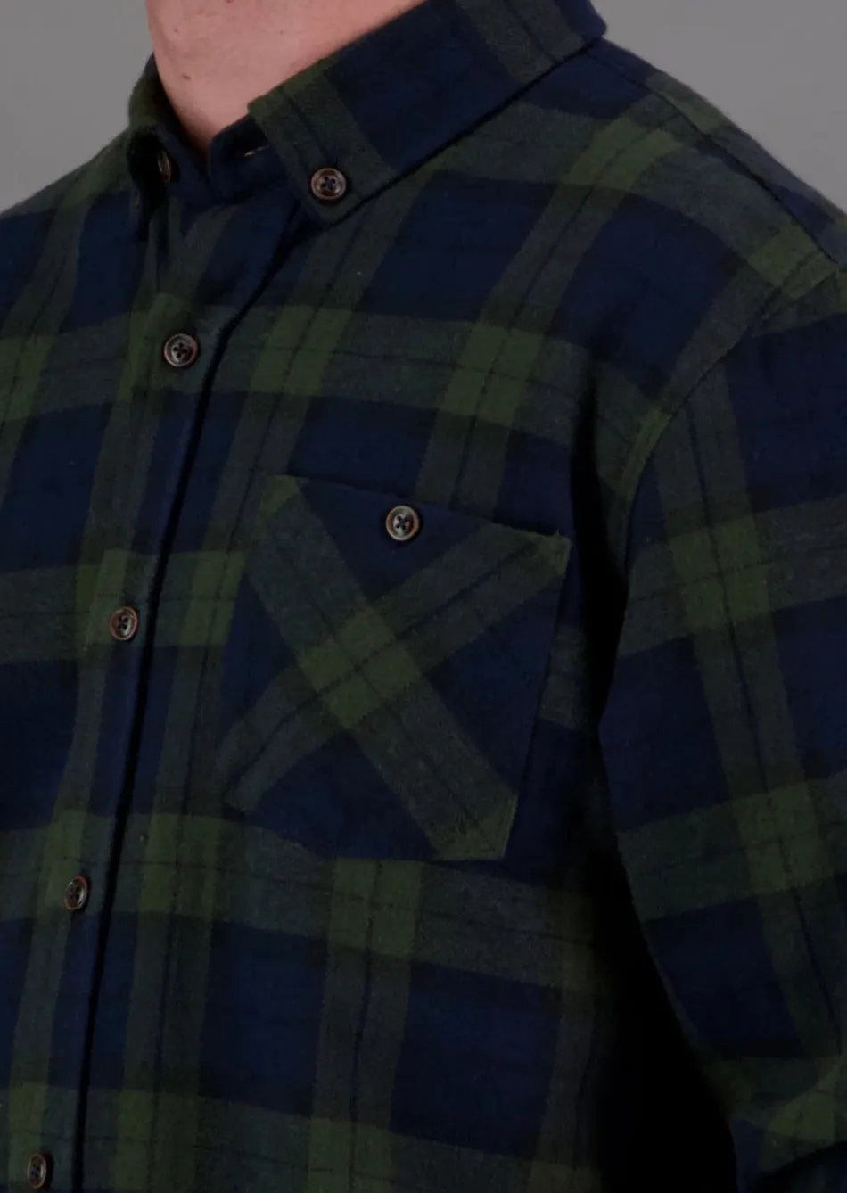 BOATYARD SHIRT INK  / ARMY CHECK