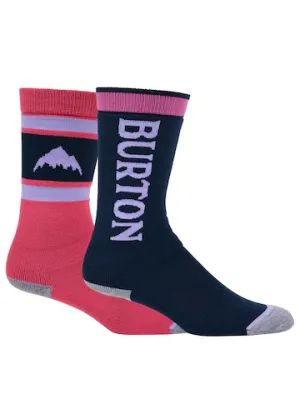 Burton Kids' Weekend Midweight Socks (2 Pack)