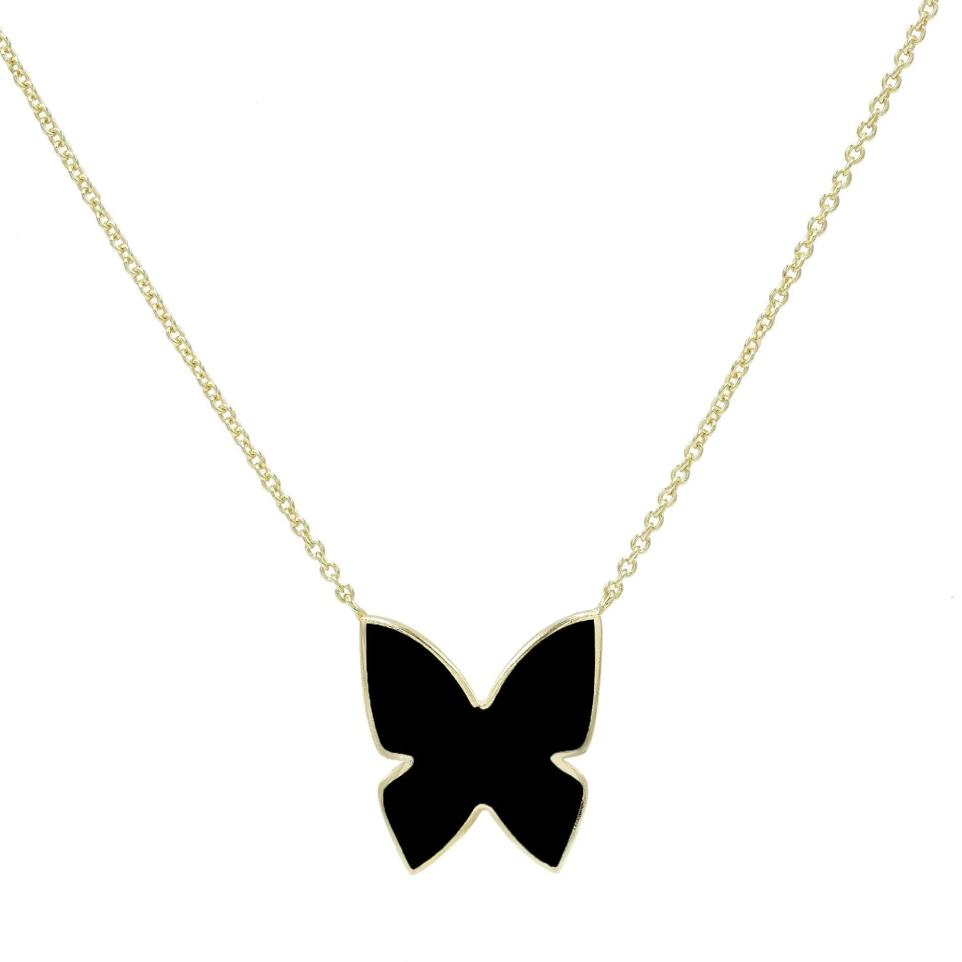 Butterfly Enamel Necklace
