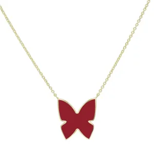 Butterfly Enamel Necklace
