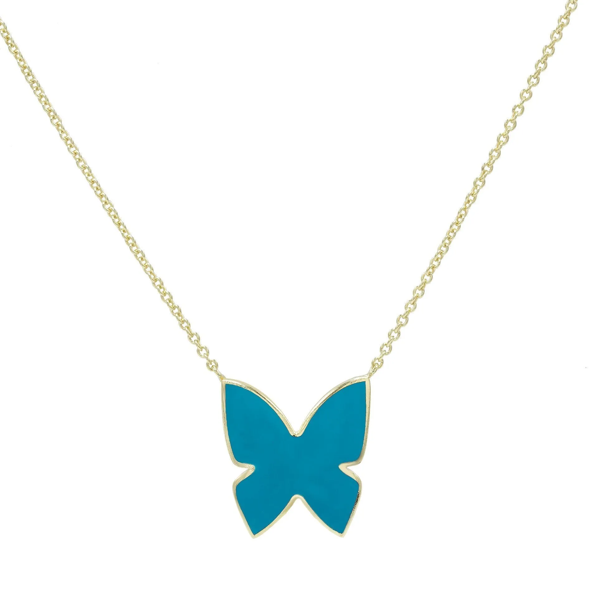 Butterfly Enamel Necklace