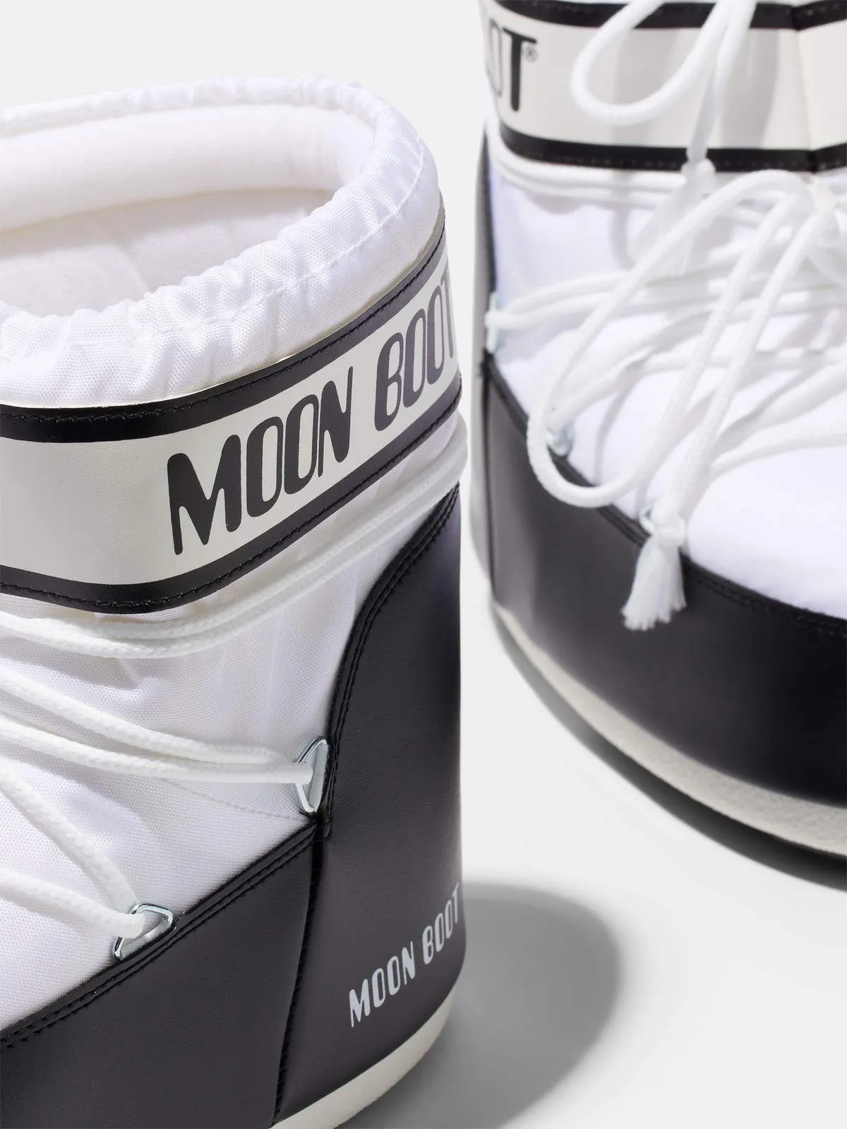 Buty damskie zimowe MOON BOOT Icon Low Nylon biale