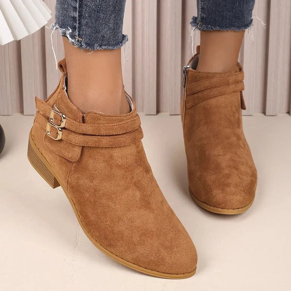 'Candela' Block Heel Ankle Boots