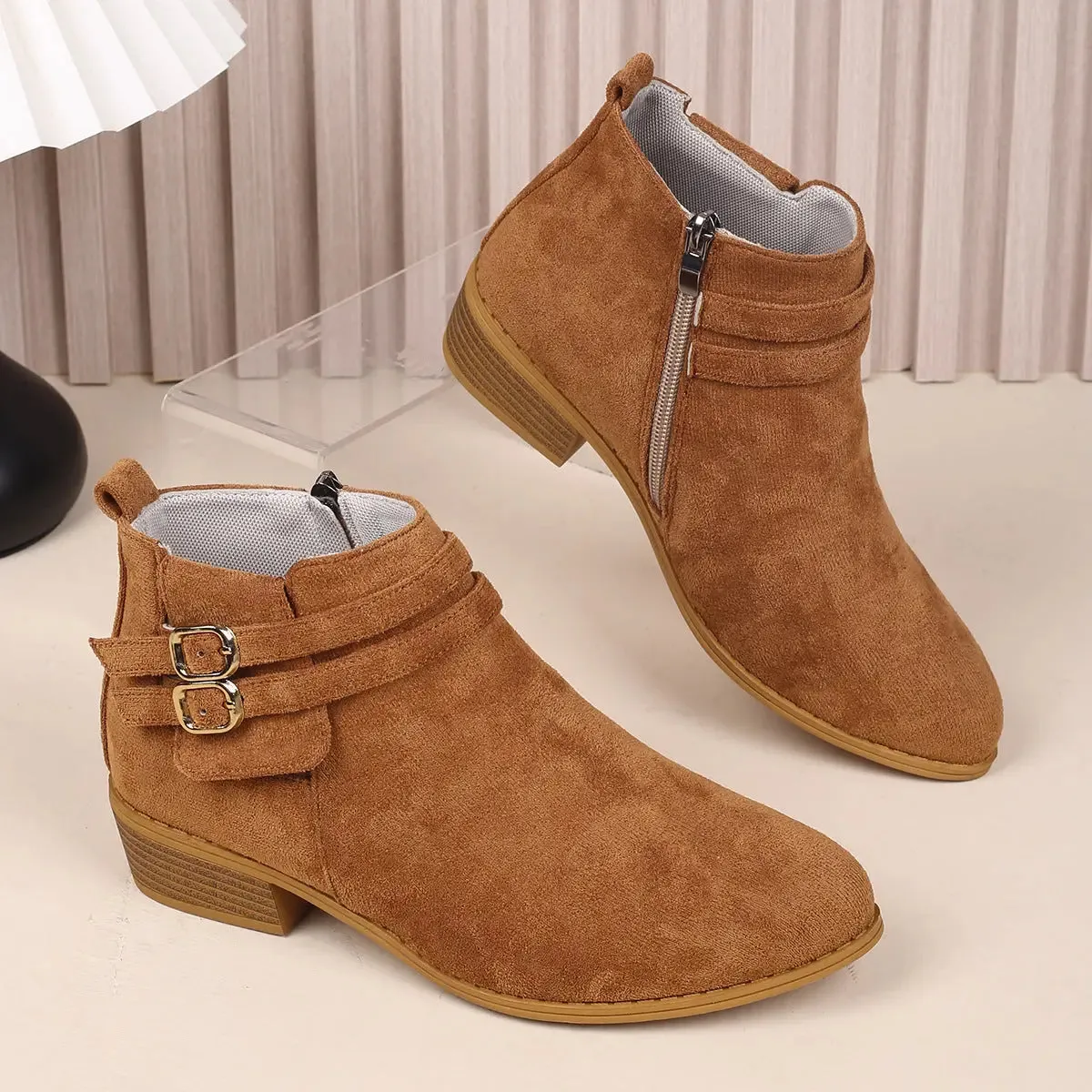 'Candela' Block Heel Ankle Boots