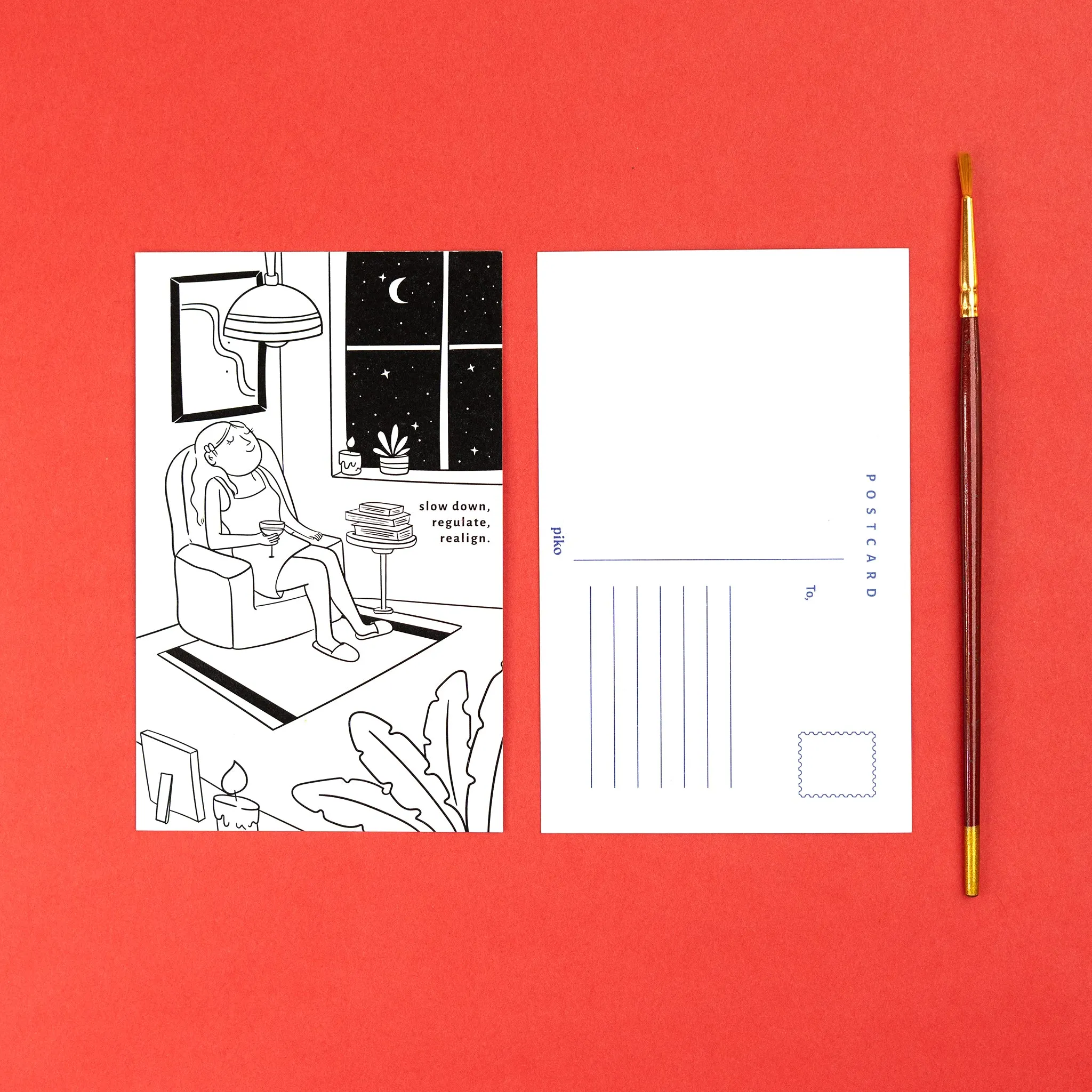 Colouring Postcards / Pack of 5