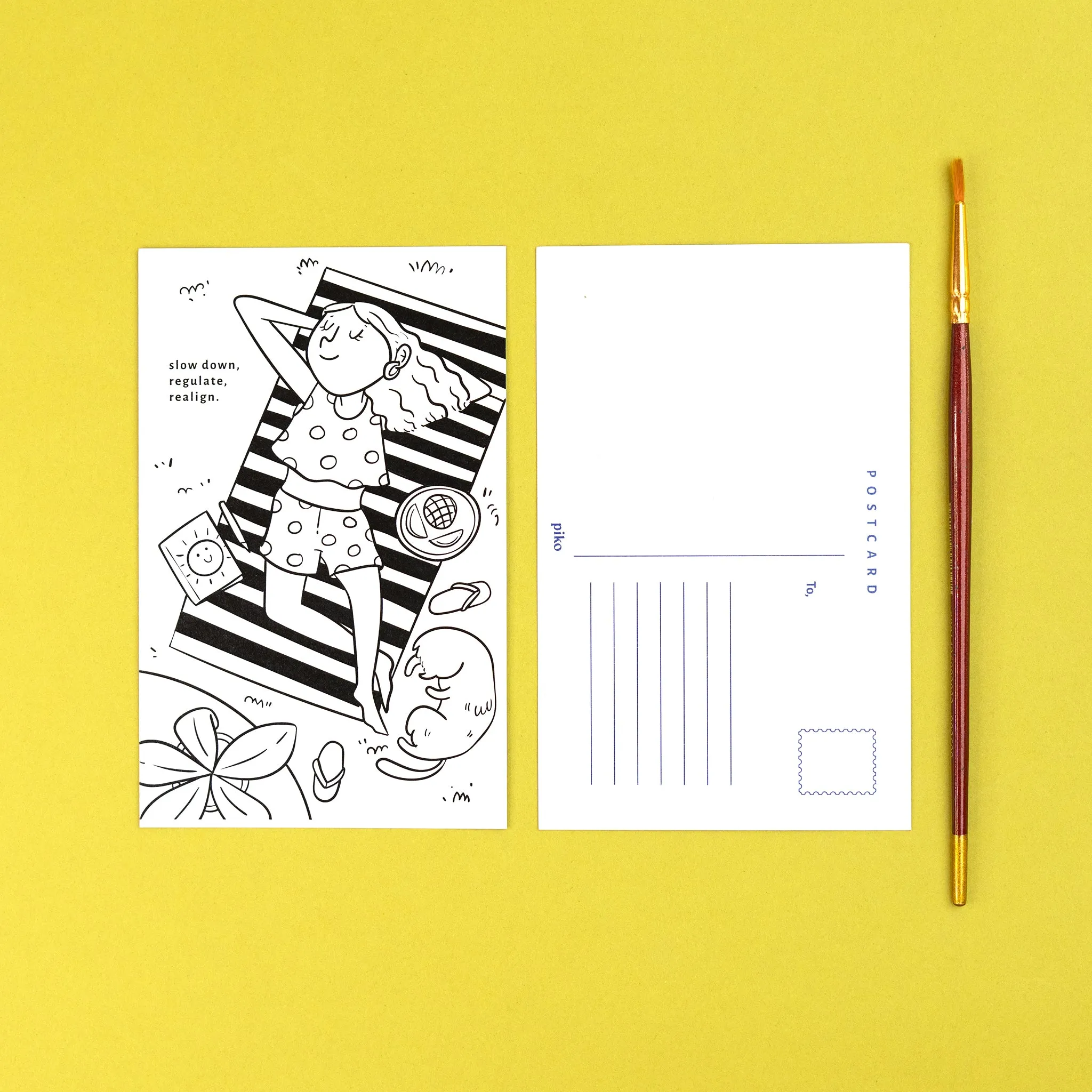 Colouring Postcards / Pack of 5