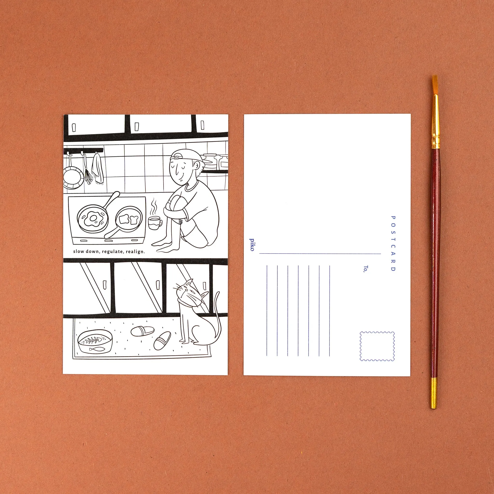 Colouring Postcards / Pack of 5