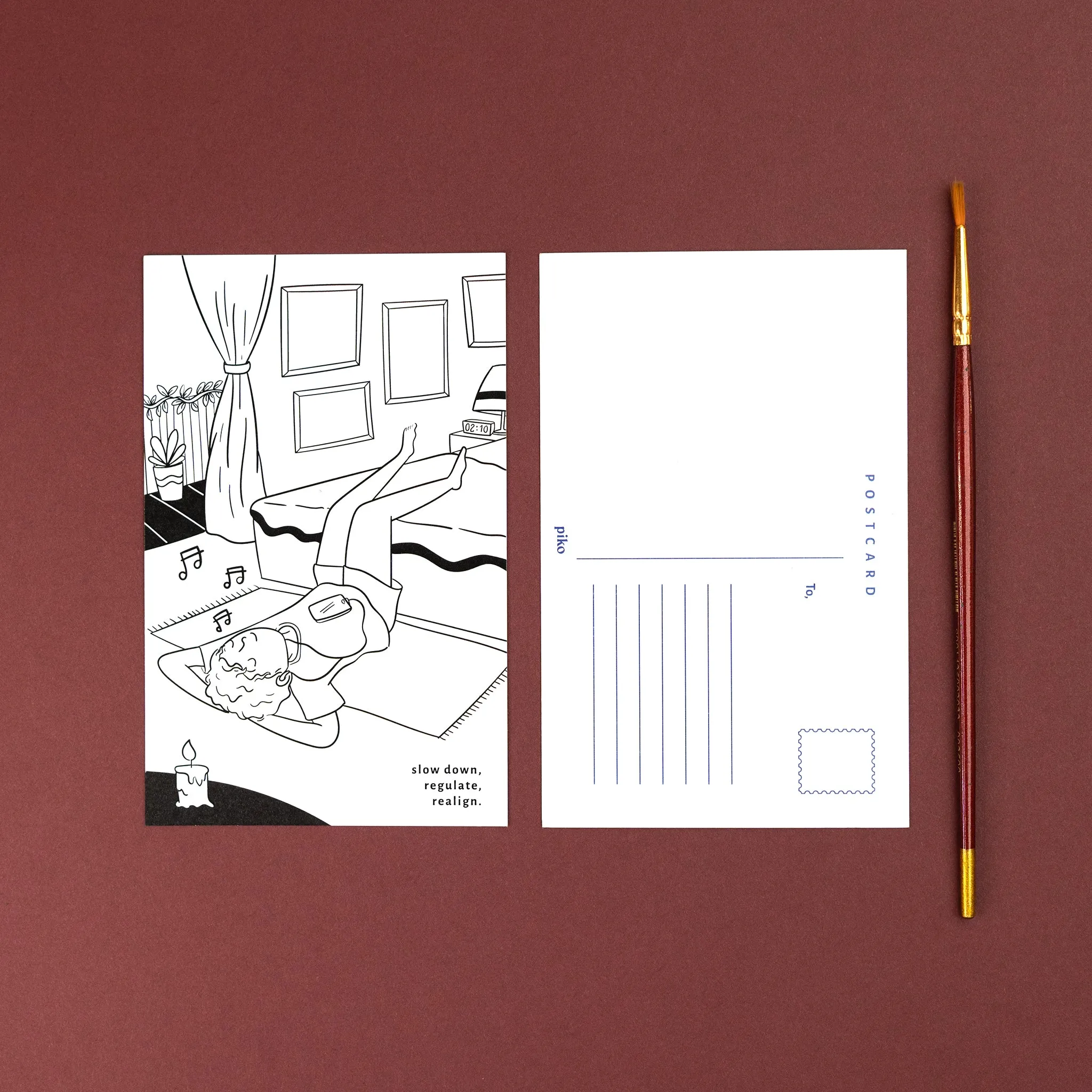 Colouring Postcards / Pack of 5