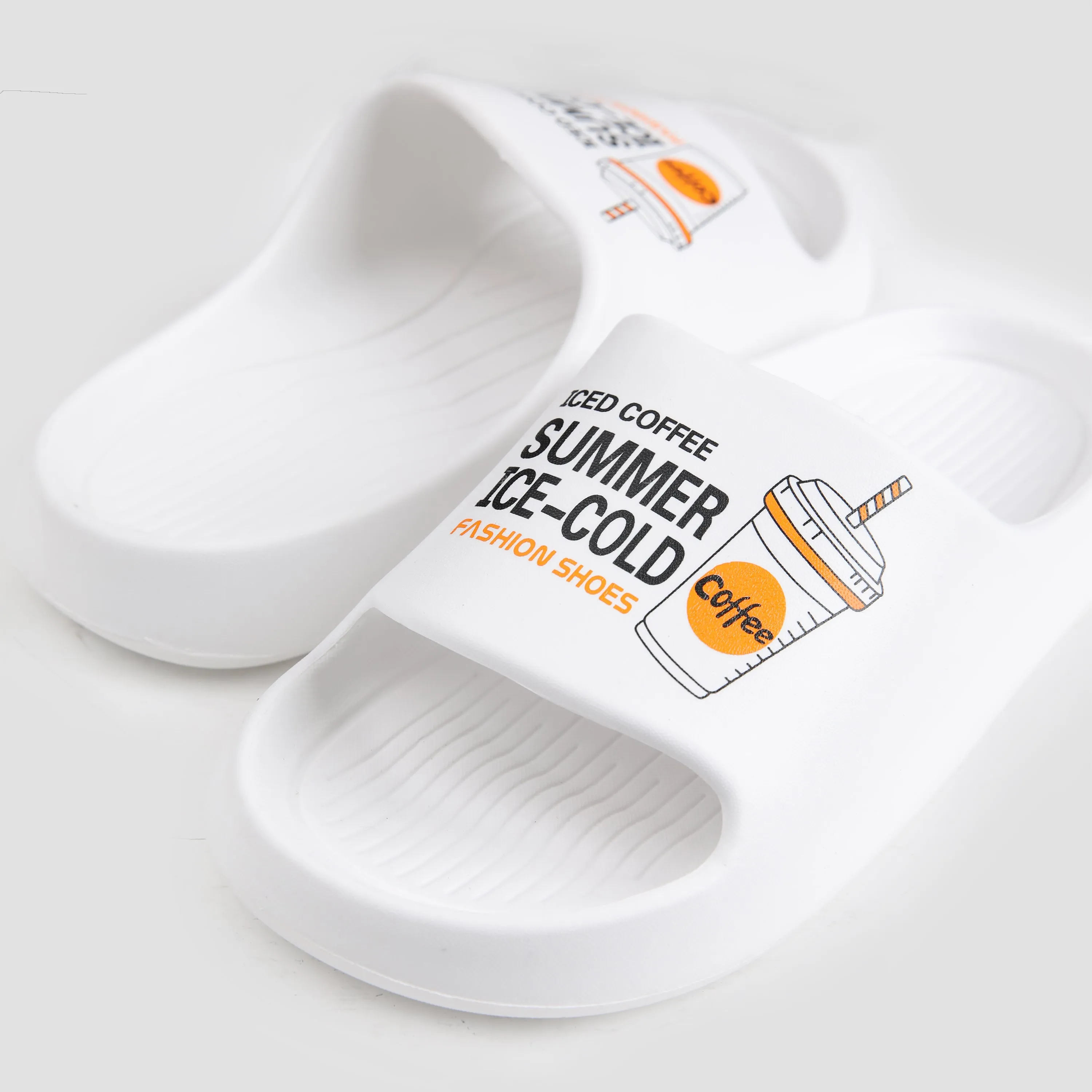 CONTRAST PRINTED COMFY SLIDER