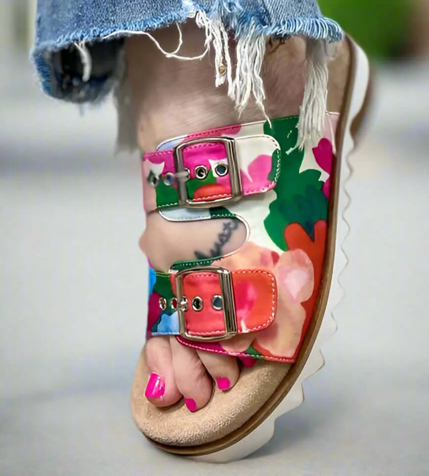 CORKYS DASH SANDALS - FLORAL
