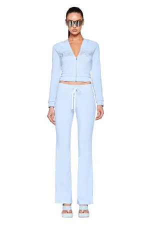 DAYSHA TERRY PANT - BLUE